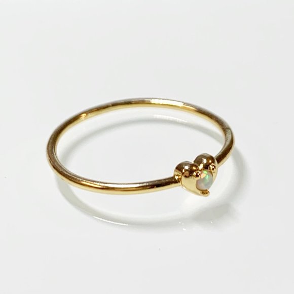 Revolve Jewelry - Revolve Five & Two Gold Plated Mini Heart Ring